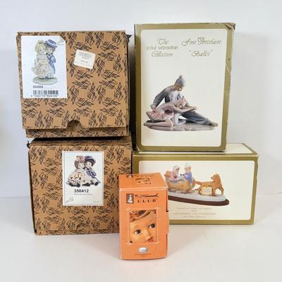 LOT 46: Boxed Porcelain Figurines: Paul Sebastian Collection, Hummel Club & More