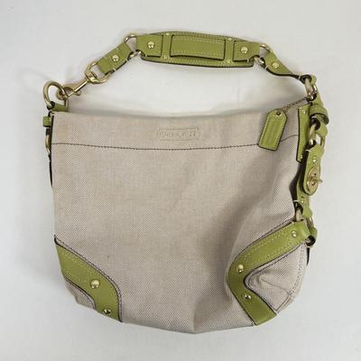 LOT 48: Vintage Lime Green & Canvas Coach Bag, Vera Bradley Wallet & Bracken Creek Tote