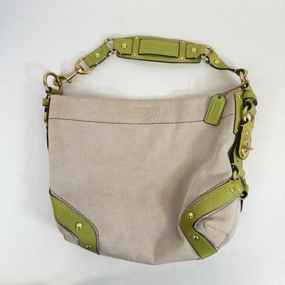 LOT 48: Vintage Lime Green & Canvas Coach Bag, Vera Bradley Wallet & Bracken Creek Tote