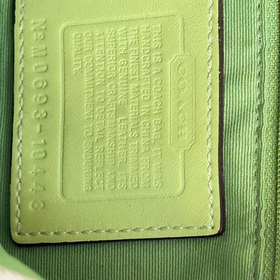 LOT 48: Vintage Lime Green & Canvas Coach Bag, Vera Bradley Wallet & Bracken Creek Tote