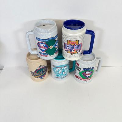 LOT 59: Sports Collectibles: Women's Flyers Beanie, NHL Draft 2014 Glasses, Easton Baseball Bat & More