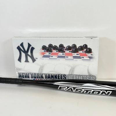 LOT 59: Sports Collectibles: Women's Flyers Beanie, NHL Draft 2014 Glasses, Easton Baseball Bat & More