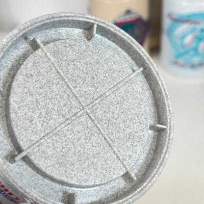 LOT 59: Sports Collectibles: Women's Flyers Beanie, NHL Draft 2014 Glasses, Easton Baseball Bat & More