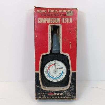 LOT 62: Vintage 94186 Sears Doweling Jig, RAC Compression Tester & Water Valve Wrench