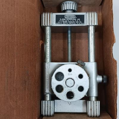 LOT 62: Vintage 94186 Sears Doweling Jig, RAC Compression Tester & Water Valve Wrench