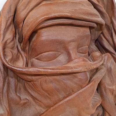 LOT 68: Vintage French Decorative Masks Hand Formed with Italian Leather