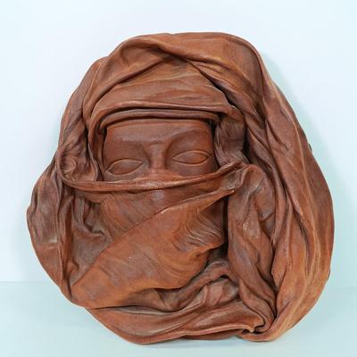 LOT 68: Vintage French Decorative Masks Hand Formed with Italian Leather