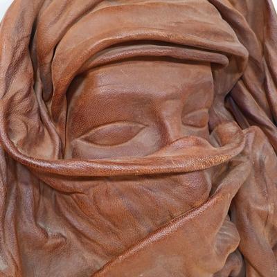 LOT 68: Vintage French Decorative Masks Hand Formed with Italian Leather