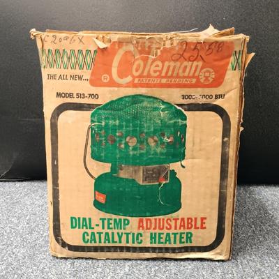LOT 69: Coleman 513-700 Dial-Temp Adjustable Catalytic Heater