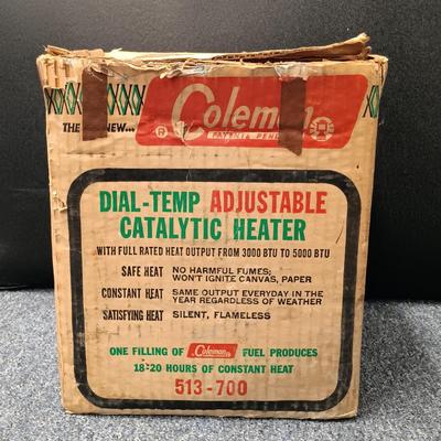 LOT 69: Coleman 513-700 Dial-Temp Adjustable Catalytic Heater