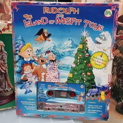 LOT 73: Grandeur Noel 2002 Fabric Santa & Friends with Large Ornament Collection & More