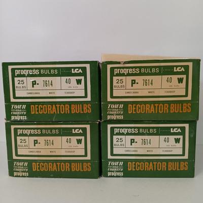 LOT 74: Progress Town and Country P-7614 Decorator Bulbs