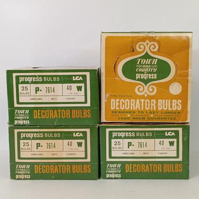 LOT 74: Progress Town and Country P-7614 Decorator Bulbs