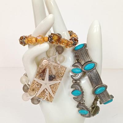 LOT 76: Vintage Beaded Costume Jewelry