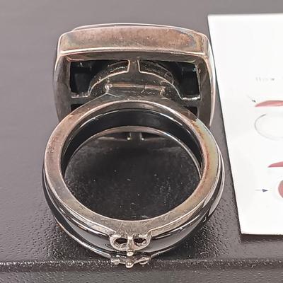 LOT 77: Interchangeable Ring with Dangling Earrings