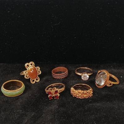 LOT 79: Collection of Vintage Costume Rings