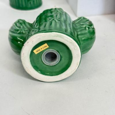 LOT 83: Jim Shore Grumpy Cat Figurine, Southwest Salt & Pepper Shakers, Bear Coin Bank & Mini Train on Horseshoe