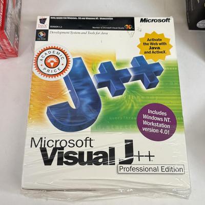 LOT 85: Office Collection: Sharper Image LED Puck Light Set, NIP Wires and Cords, Visual J++ & Toner