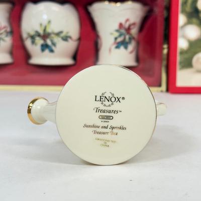 LOT 87: Lenox Christmas Ornaments & Porcelain Decor in Boxes, Gorham Snowman Ornaments & More