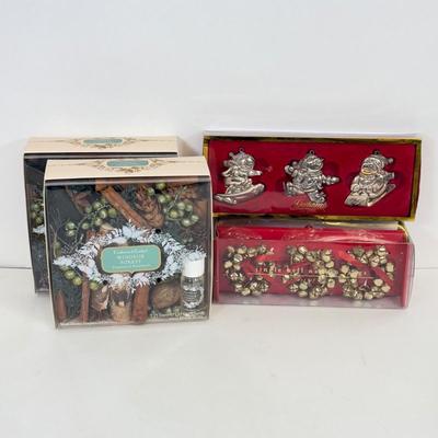 LOT 87: Lenox Christmas Ornaments & Porcelain Decor in Boxes, Gorham Snowman Ornaments & More