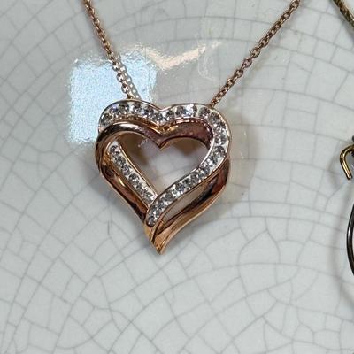 LOT 95: Charm Necklace & Pin w/ Charms & More