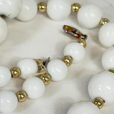 LOT 97: Vintage Collection of Large, Beaded & Seashell Statement Necklaces