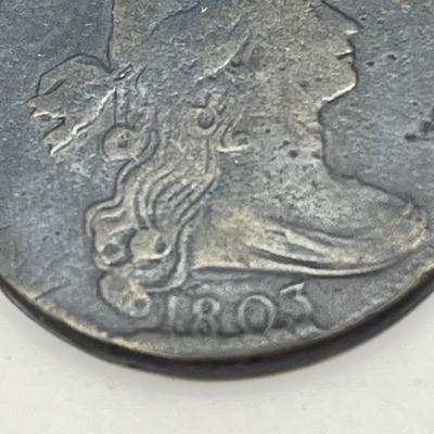 LOT 102: 1803 Large Cent US Coin