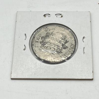 LOT 103: 1805 Draped Bust Large Cent US Coin - Silver Plated