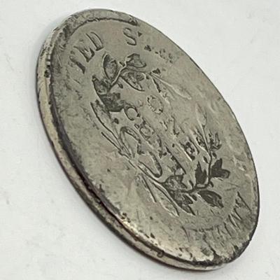 LOT 103: 1805 Draped Bust Large Cent US Coin - Silver Plated