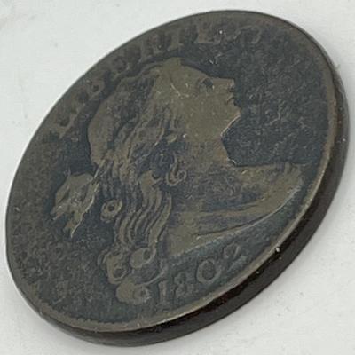 LOT 104: 1802 Draped Bust Large Cent US Coin