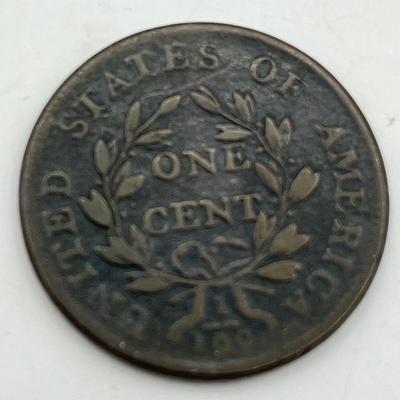 LOT 104: 1802 Draped Bust Large Cent US Coin