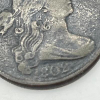 LOT 104: 1802 Draped Bust Large Cent US Coin
