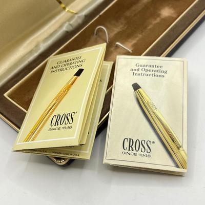 LOT 106: Vintage Cross 1/20th 12K Gold Filled Pen and Mechanical Pencil Set