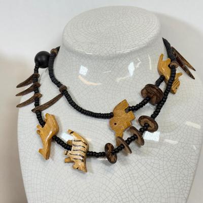 LOT 122: Beaded Necklaces & More