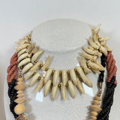 LOT 122: Beaded Necklaces & More