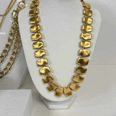 LOT 125: Goldtone Necklaces & More