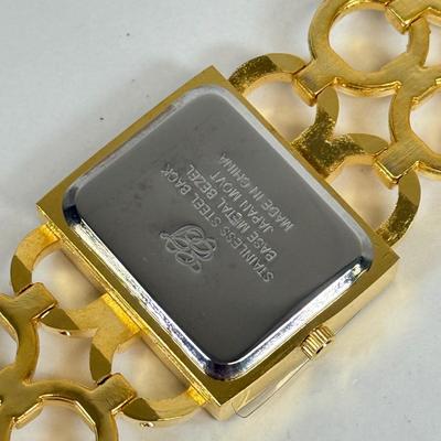 LOT 127: Gold Tone Necklaces, Brooches & Elizabeth Taylor Watch