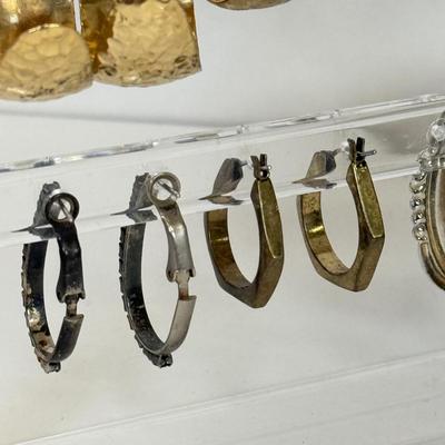 LOT 130: Collection of Pierced Earrings