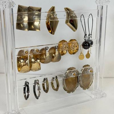 LOT 130: Collection of Pierced Earrings