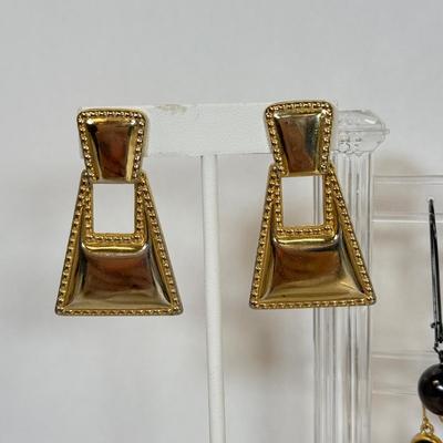 LOT 130: Collection of Pierced Earrings