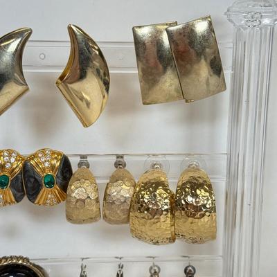 LOT 130: Collection of Pierced Earrings