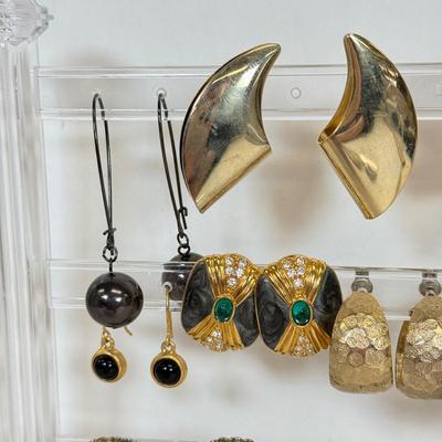 LOT 130: Collection of Pierced Earrings