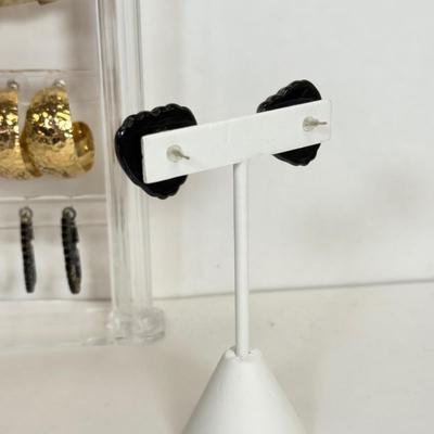 LOT 130: Collection of Pierced Earrings