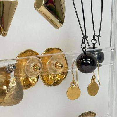 LOT 130: Collection of Pierced Earrings