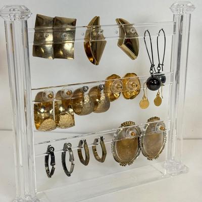 LOT 130: Collection of Pierced Earrings