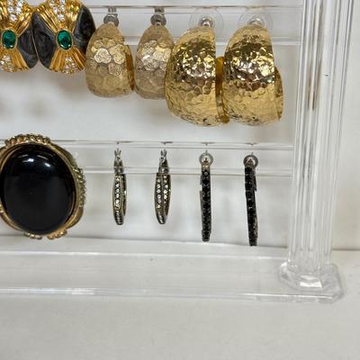 LOT 130: Collection of Pierced Earrings