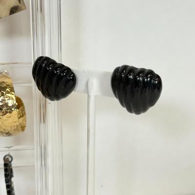 LOT 130: Collection of Pierced Earrings