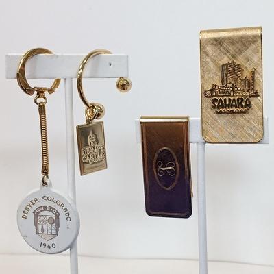 LOT 141: Vintage Keychains, Casino Coins & Travel Alarm Clocks