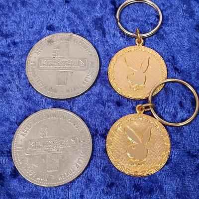 LOT 141: Vintage Keychains, Casino Coins & Travel Alarm Clocks