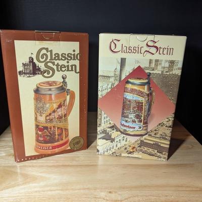 Budweiser Classic Steins w/ Boxes